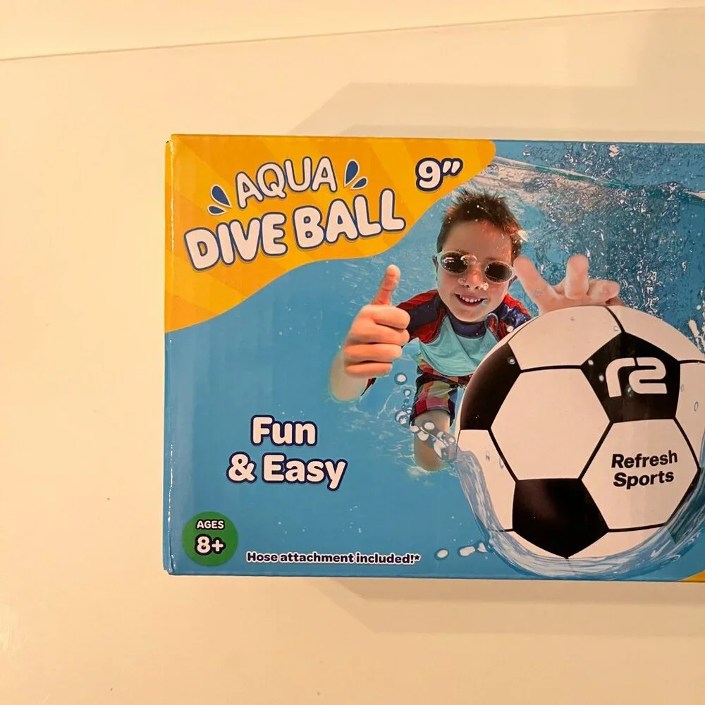 Soccer Ball for Underwater ‎ Pool Games – Ages 8+ (new) (k/x)